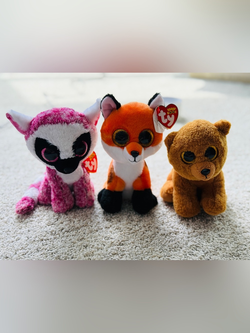 Ty Beanie Boo lot. LeeAnn, Brownie & Meadow.